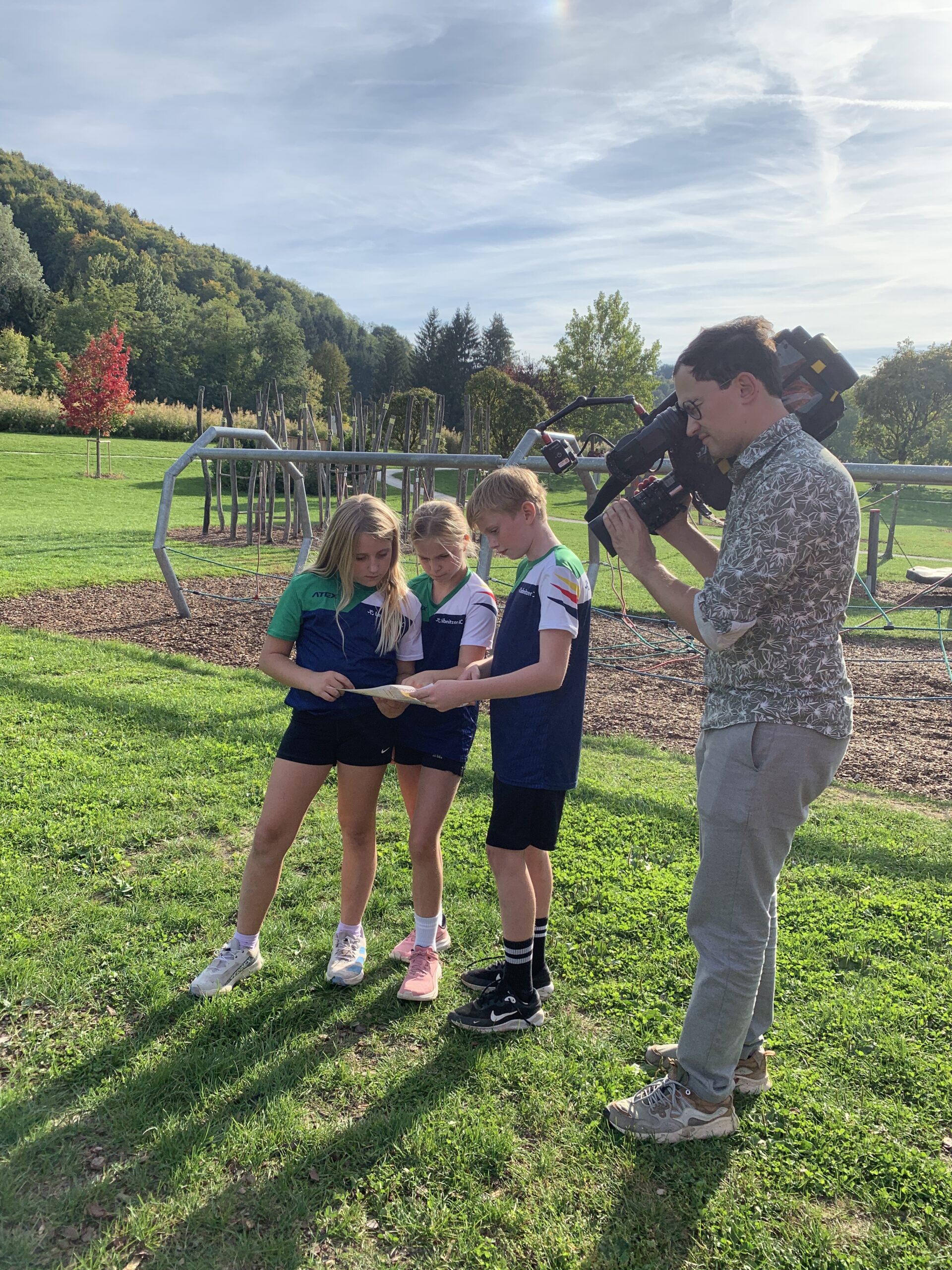 Unser Nachwuchs vor der Kamera: Orientierungspark Gamlitz im ORF